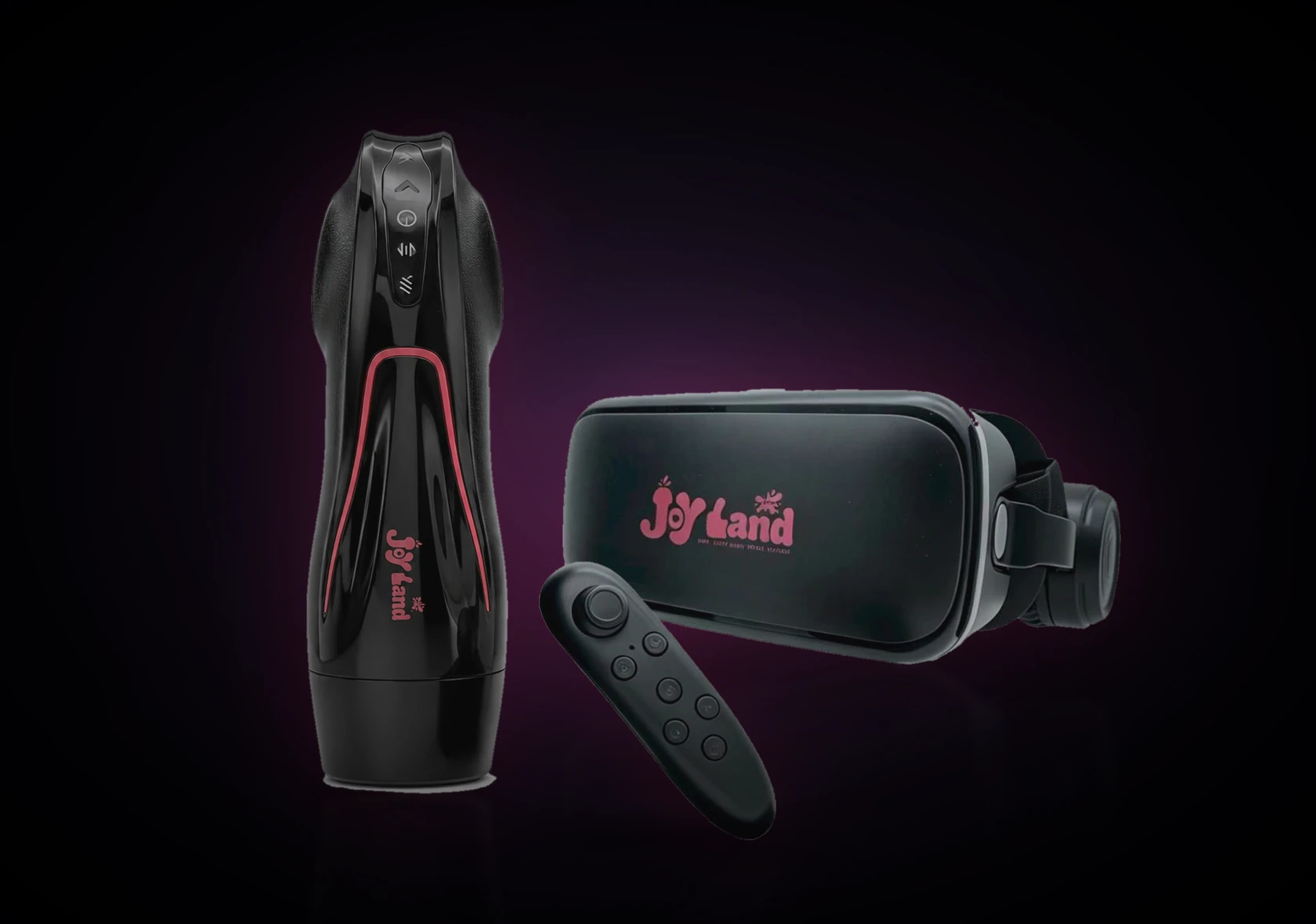 The Joyland kit: automatic device, VR headset and wireless remote